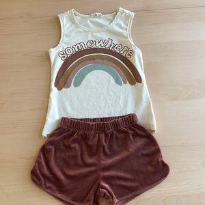 Somewhere Over the Rainbow Tank Shorts Set
